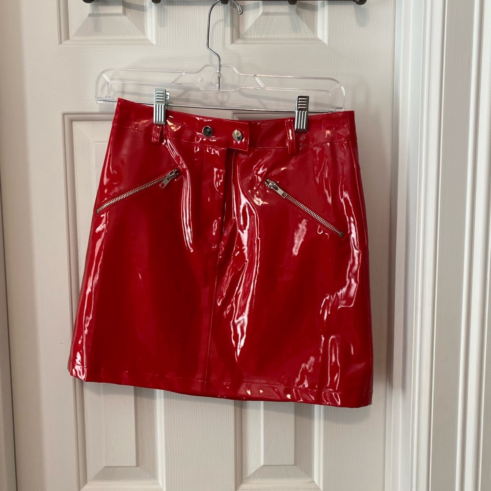 Tiger Mist red mini skirt